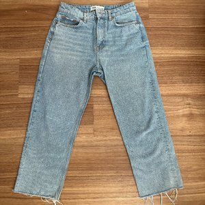 Zara Lightwashed Straight Leg Jeans